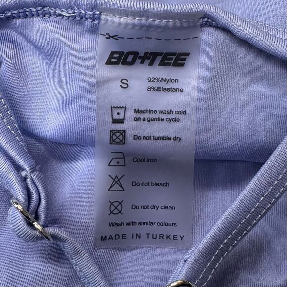 BO + TEE Periwinkle Blue Sports Bra - Picture 3 of 3